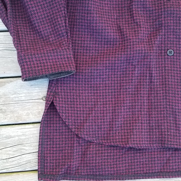 Woolrich woman wool check hi low shacket - Picture 7 of 10
